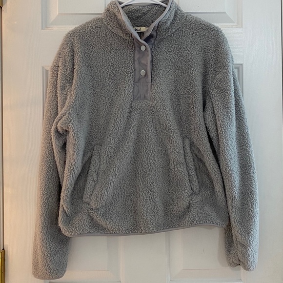 Furry Grey Pullover - Picture 1 of 2